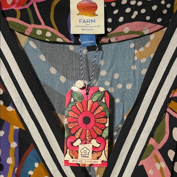 FARM Rio Multicolor Abstract Midi Dress - Picture 2 of 3